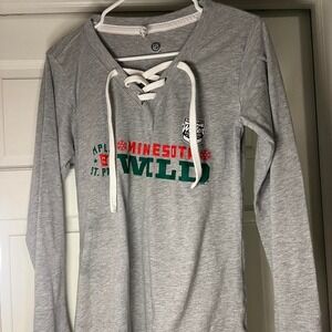 Minnesota wild winter classic lace up long sleeve